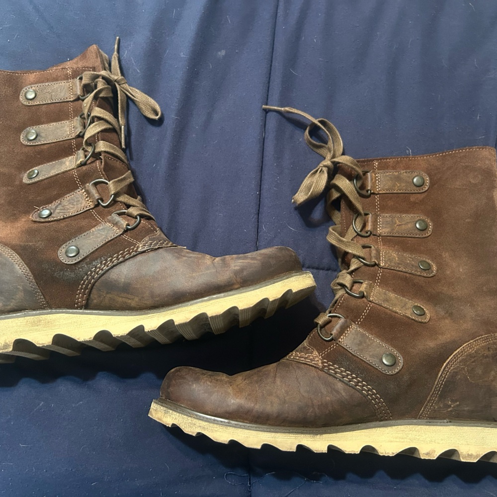 Sorel Scotia Lace Up Brown Leather Waterproof Boots 9.5